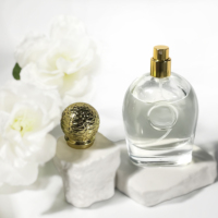 Flacon de parfum de luxe en verre transparent, emballage unique, flacons de parfum transparents de 80 ml, flacon de parfum vide pour huile essentielle