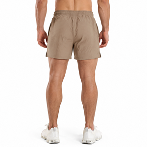 Pantalon de sport décontracté pour homme, mi-long, uni, avec cordon de serrage, séchage rapide, respirant, anti-plis, en tissu de laine, motif personnalisé, pour la gym, le fitness et la course à pied - Product Image 6