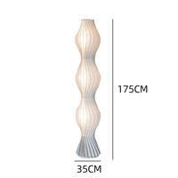 Lampe de sol nordique moderne simple en aluminium LED à intensité variable infinie, CRI élevé 95, garantie de 2 ans, chambre à coucher, salon, hôtel