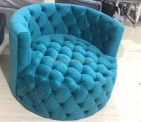 Chaise de canapé simple inclinable en Offre Spéciale chaise longue pivotante en acier inoxydable pour chambre d'hôtel à domicile ou bar