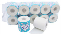 Papier toilette personnalisé avec logo amusant, marque de papier toilette, pâte à papier vierge