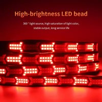 Nouvelle Bande Lumineuse LED Rouge et Jaune pour Hayon de Voiture, Camion, Fourgonnette – Feu Stop, Marche Arrière, Feu de Recul, Lampe d'Avertissement – Kit de Rénovation