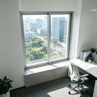 Fenêtre coulissante en aluminium à rupture de pont thermique résistante à la chaleur, simple ou double vitrage, pour balcon, appartement, fenêtre extérieure
