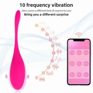 <span class=keywords><strong>Vibratore</strong></span> Sexbay Rosso Rosa <span class=keywords><strong>con</strong></span> Controllo <span class=keywords><strong>App</strong></span>, Silicone Morbido per Donne, 10 Modalità di Vibrazione, Impermeabile IPX5, Ricaricabile USB, Wireless - Product Image 3