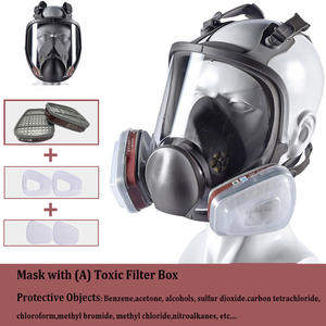 <span class=keywords><strong>Masque</strong></span> intégral CF6800 avec cartouches filtrantes A1 - Protection PC à large champ de vision, protection contre les gaz organiques pour les <span class=keywords><strong>travaux</strong></span> chimiques et de peinture - Product Image 5