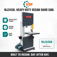STR Heavy Duty MJ345B Scie à ruban à bois efficace Machine à scie à ruban verticale pour le travail du bois