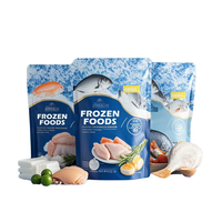 Pochettes personnalisées en PE avec fermeture éclair, impression offset, pour la conservation des fruits de mer congelés, des chewing-gums et des aliments en conserve (qualité alimentaire jetable)