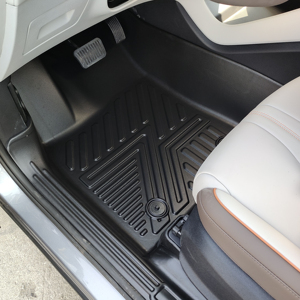 Tapis de tapis de voiture 5D <span class=keywords><strong>TPE</strong></span> avec logo personnalisé de conception antidérapante adapté pour BYD SONG Pro - Product Image 1