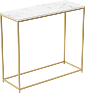 Modern Luxury Gold Metal Foyer Desk <strong>Console</strong> <strong>Table</strong> Simple Design for Entryway for Hotel Apartment Living Room <strong>Corner</strong> Furniture - Product Image 1