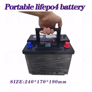 Lifepo4 12V 60AH Batterie mit BMS Elektro fahrrad Xenon lampe LED Angell ampe Golf wagen 6A Ladegerät