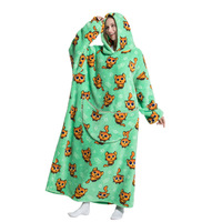 Couverture à capuche en peluche surdimensionnée en stock d'usine poche manches sweats jeter hiver sweats couverture pour femmes