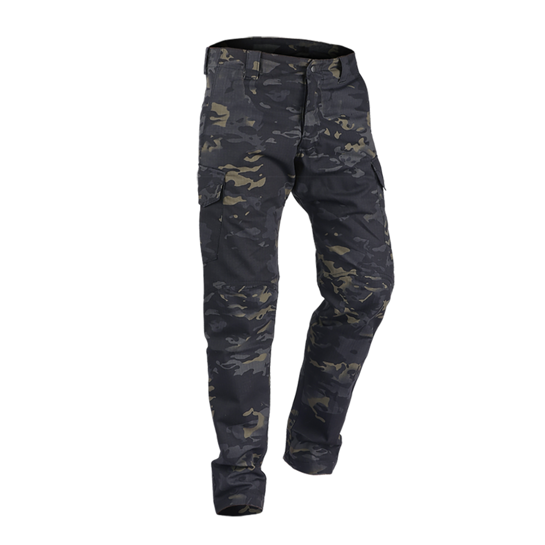 Pantalon Tactique IDOGEAR Campagne Airsoft - Camouflage - Coupe Slim - Homme - 50%Coton/50%Térylène