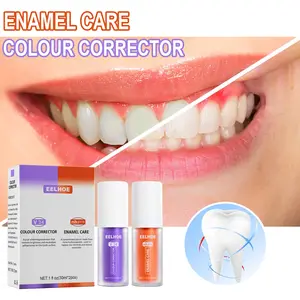 private label natural refresh breath removal teeth stains enamel care color corrector V34 nhpro Teeth care whitening set