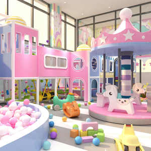 Aoleao Piscine à balles souple personnalisée rose et bleue Macaron Space, aire de jeux intérieure haute capacité pour enfants, vente en gros, certifiée CE TUV - Product Image 3