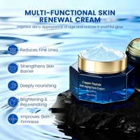 Crème pour le visage au collagène, peptide GHK-Cu et vitamine E - Anti-âge, éclaircissante, raffermissante, hydratante, nourrissante pour tous les types de peau