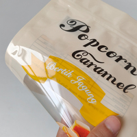 Op maat gemaakte logo-gravure bedrukte glanzende, vochtbestendige stand-up pouch voor snoep, gedroogd fruit, voedselveilig & milieuvriendelijke snackverpakking