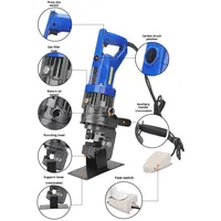 Perforateur d'angle en acier électrique portable MHP-20, petite machine hydraulique d'ouverture de trous en fer, capacité 2,5t, 0-35MPa