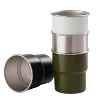 Gobelet réutilisable en acier inoxydable 304 personnalisé de 300 ml, tasse à café et à bière de qualité alimentaire, anti-fuite, sans BPA