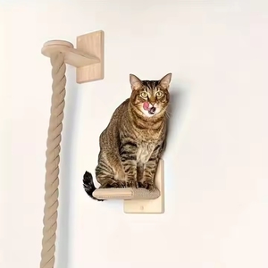 Cuerda de Sisal montada en la pared <span class=keywords><strong>para</strong></span> gatos, trepador de árboles, poste <span class=keywords><strong>para</strong></span> rascar, santuario, juguetes de juego interactivos, <span class=keywords><strong>gimnasio</strong></span> de jungla <span class=keywords><strong>para</strong></span> gatos de interior - Product Image 2