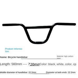 Nhà Sản Xuất Màu Đen Vòng Crossbeam Thép <span class=keywords><strong>Carbon</strong></span> Cao Xe Đạp Chết Đua Xe Đạp Dày Trẻ Em Xe Đạp Tay lái - Product Image 3