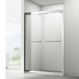 Commercio all'ingrosso pulito in <span class=keywords><strong>vetro</strong></span> temperato bagno <span class=keywords><strong>doccia</strong></span> porte scorrevoli per la costruzione di - Product Image 5