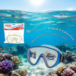 Maschera da Nuoto per Adulti Aqua Sport in Policarbonato 2/S Senza Lattice - Product Image 1