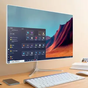 2023 all'ingrosso 24 ''schermo FHD tutto In un PC Desktop Intel i7 Quad Core 8GB RAM 256G Computer con fotocamera