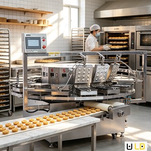 Máquina para hacer tartaletas con borde acanalado, máquina para hacer tartaletas cuadradas con cavidades profundas, equipo para formar conchas de pastelerí<span class=keywords><strong>a</strong></span>, calentamiento eléctrico 2000W+ - Product Image 2