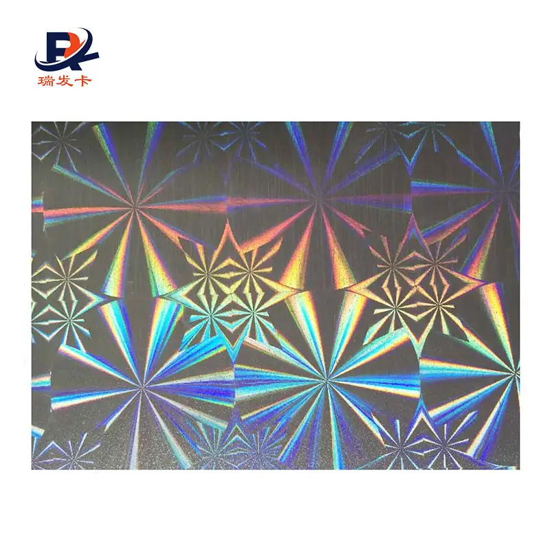 Shanghai 0.08mm 0.1mm Hot Selling A4 A3 Holografische Lamineren Film voor PVC Card Hologram Overlay voor VIP Card