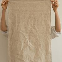 Serviettes de table en lin naturel uni de style japonais pour mariage