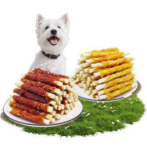Bâtonnets de viande de poulet, canard et bœuf enveloppés de cuir de vache composite, friandises <span class=keywords><strong>pour</strong></span> chiens, vente en gros OEM - Product Image 2