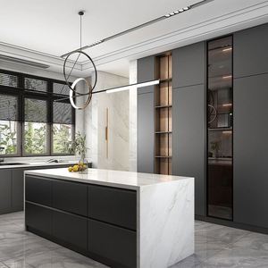 Usine de fabrication d'armoires de cuisine en Chine, armoires de cuisine modernes et confortables en vente - Product Image 5