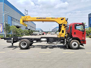 Grúa telescópica de 8 toneladas para camión, grúa hidráulica para camión, equipo de elevación primario con bomba y caja de cambios Zoomlion para sitios de construcción - Product Image 4