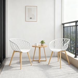 <span class=keywords><strong>Chaise</strong></span> en maille plastique avec base en métal imitation bois, style <span class=keywords><strong>scandinave</strong></span> moderne, pour salle à manger intérieure et sièges décontractés - Product Image 1
