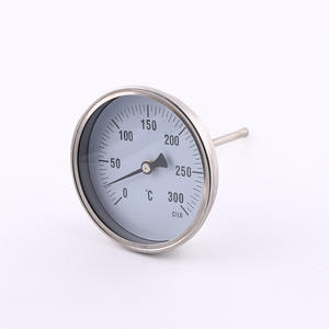 Termómetro Axial Bimetálico Universal de 100 mm con Carcasa de Acero Inoxidable y Varilla de Medición de Temperatura con Superficie de Vidrio Templado - Product Image 3