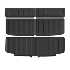 Alfombrilla de Maletero Trasera de 5 Piezas, Completa, de TPE 3D, Color Negro, Impermeable, Antideslizante, Fácil de Limpiar, para Daihatsu Move Canbus 2022-2025, Volante a la Derecha - Product Image 1