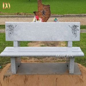 Custom Natural Marble <strong>Granite</strong> Headstone Seat <strong>Bench</strong> Commemorate Tombstone - Product Image 4