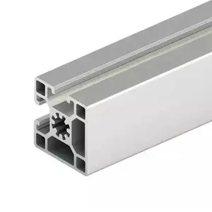 Perfil de extrusión de aluminio OEM personalizado, perfil de aluminio con ranura en T, estándar europeo, industrial, 2040, 3030