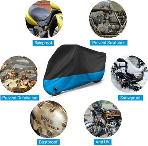 Housse de moto imperméable pour l'extérieur, protection UV, anti-poussière, en polyester soyeux, couleur et <span class=keywords><strong>logo</strong></span> personnalisés - Product Image 6