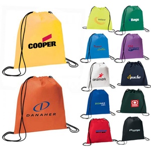 Túi Dây Rút 210d Polyester Chống Thấm Nước Khuyến Mại Tùy Chỉnh Giá Rẻ Bán Buôn Ba Lô Thể Thao Túi Quà Tặng Giày Có Logo - Product Image 2