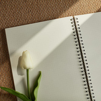 Cahier d'exercices personnalisé sans date Couverture PP Papier à pointillés Fournitures scolaires de bureau Cahier à spirale