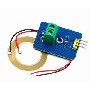 โมดูลเซ็นเซอร์การสั่นสะเทือนแบบเพียโซอิเล็กทริก 3.3V 5V เอาต์พุตแบบอะนาล็อกสำหรับการตรวจจับเสียงโครงการอิเล็กทรอนิกส์ DIY - Product Image 1