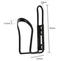 Briviga – porte-bouteille de vélo en alliage d'aluminium léger, 60g, noir, universel, adapté aux vélos de route et de montagne, porte-gobelet d'eau