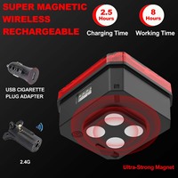 Kit de feux arrière LED sans fil rechargeables avec aimant 12V, feux de stop et de freinage pour remorque et camion