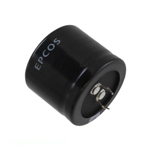 Condensateur original 470 uF B43540F2477M7 CAP ALUM 470UF 20% 250V SNAP TH à montage traversant - Product Image 1
