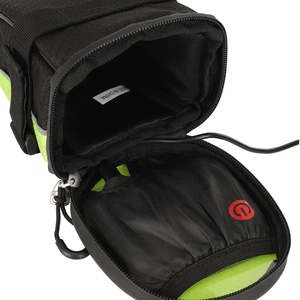 Bike Rear Saddle Bag with LED Turn Signal <b>Remote</b> <b>Control</b> Bicycle Tail Light Waterproof <b>Storage</b> Bag Warning Safety Light - Product Image 3