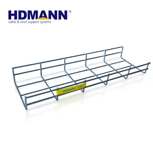 Cable Tray Manufacturer With Accessories HDMANN Stainless Steel Wire Basket Cable Tray With Accessories