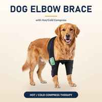 Attelle de coude réglable en néoprène pour chien, OEM/ODM, en promotion, avec compresse chaude/froide pour le soulagement des douleurs articulaires liées à l'arthrite, support pour patte avant