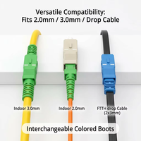 Durable FTTH SM Fiber Optic Quick Connector SC PC UPC for Fast Termination