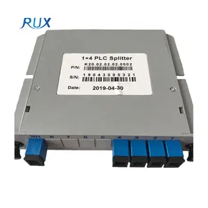 Passive Optical PLC Splitter SC/UPC 1*2 1*4 1*8 1*16 1*32 Cassette Type Fiber Optic Splitter